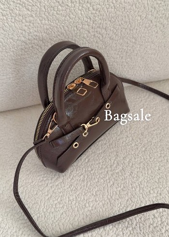 Kahverengi Yılan Desenli Deri Kadın Çanta - Görsel 2