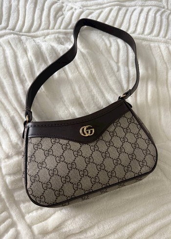 Gucci Kahverengi Deri Tokalı Kadın Çanta - Görsel 2