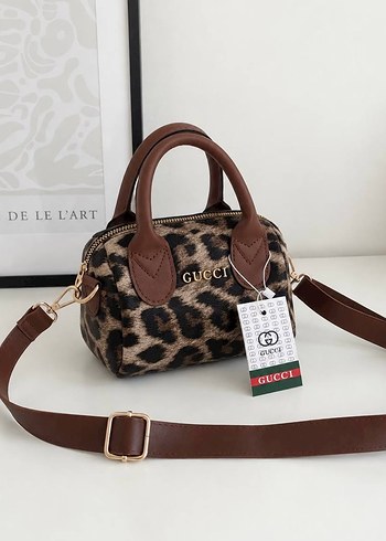 Gucci Leopar Desenli Gucci Mini Canta