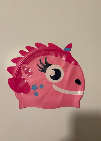 DECATHLON Renkli Pembe Çocuk Yüzme Bonesi - Görsel 2