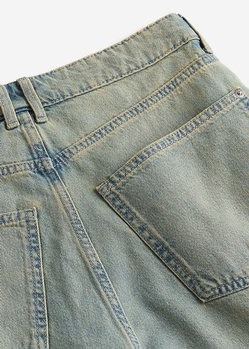38 Beden turkuaz Renk H&M Baggy Düşük Bel Jean