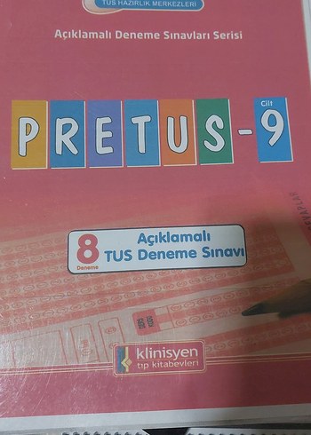 PRETUS-9 Açıklamalı TUS Deneme Sınavı Kitabı