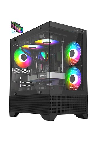 FRGB gameline masaüstü akvaryum pc kasası - Görsel 2