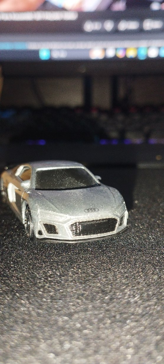 Gri renkli Audi 1:64 diecast lisanslı - Görsel 2