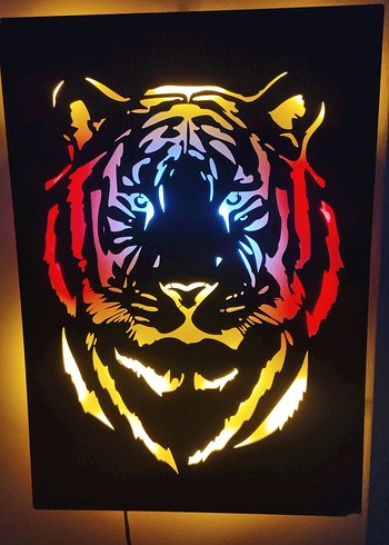 Işıklı kaplan tablosu - Görsel 2