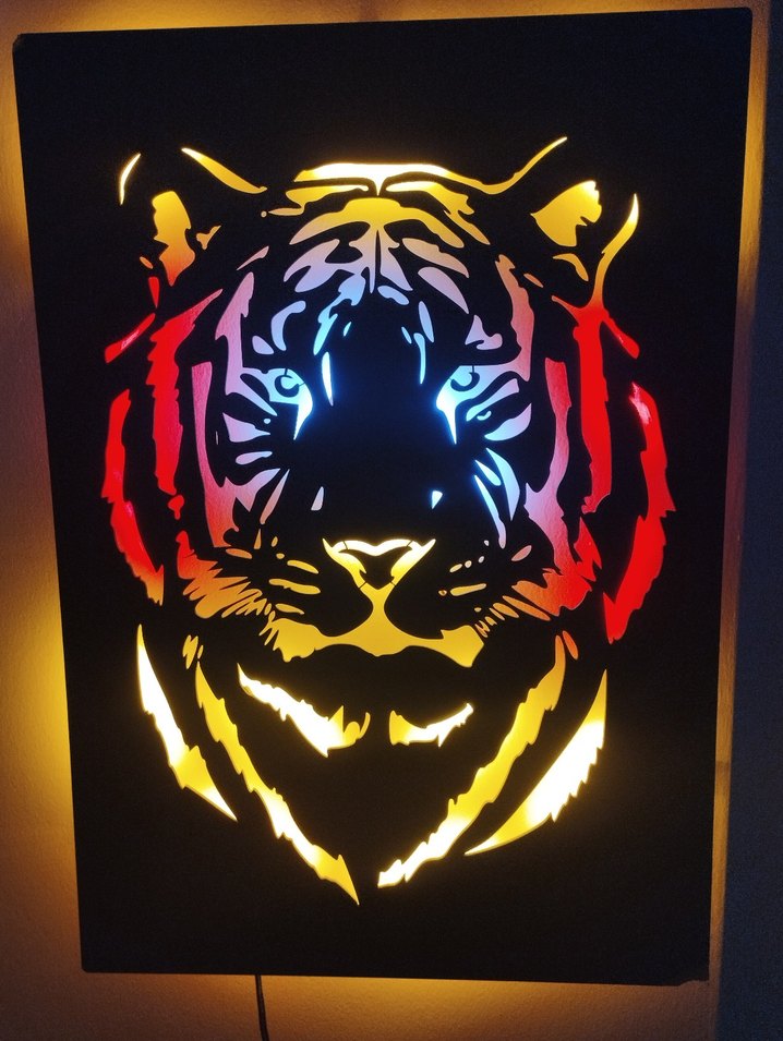 Işıklı kaplan tablosu - Görsel 2