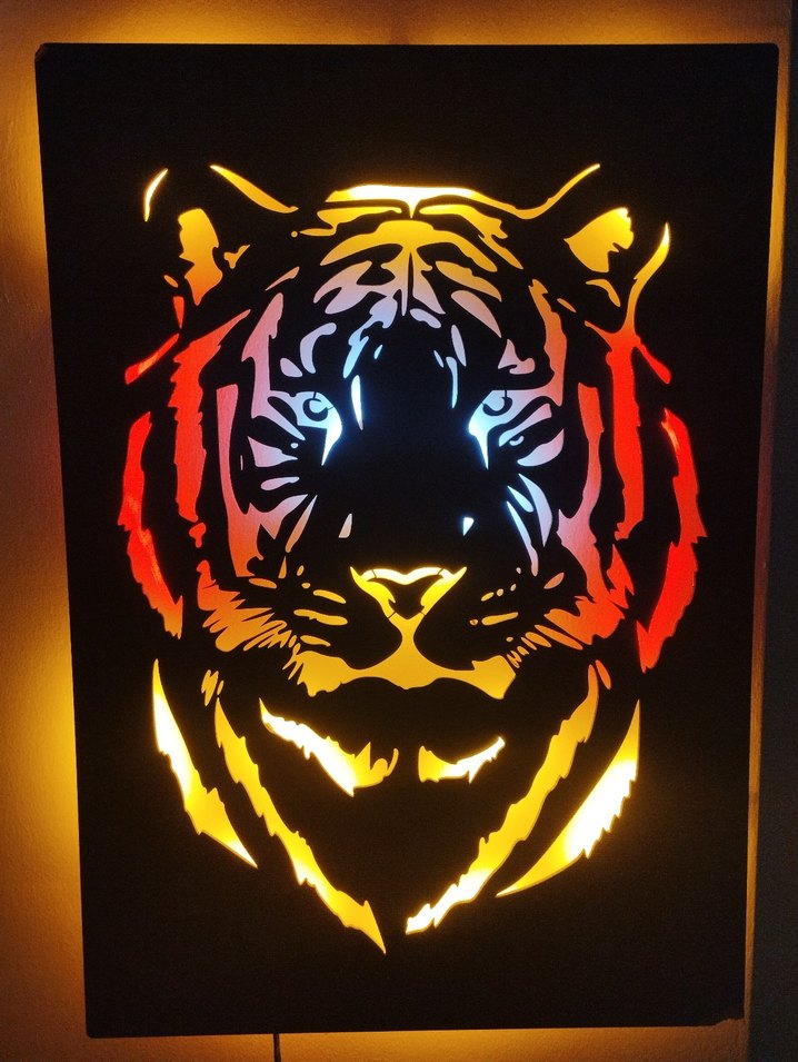 Işıklı kaplan tablosu - Görsel 3