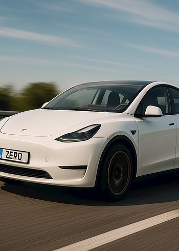 Tesla Model Y Beyaz 1:64 Ölçekli