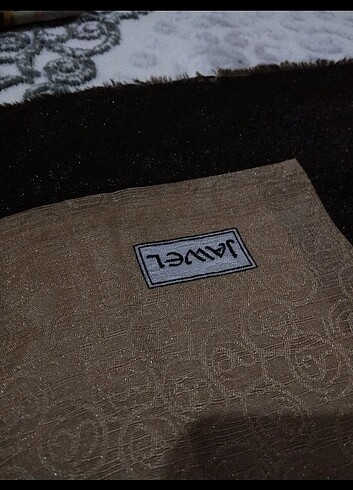 Beden Camel Acı kahve Monogram Şal