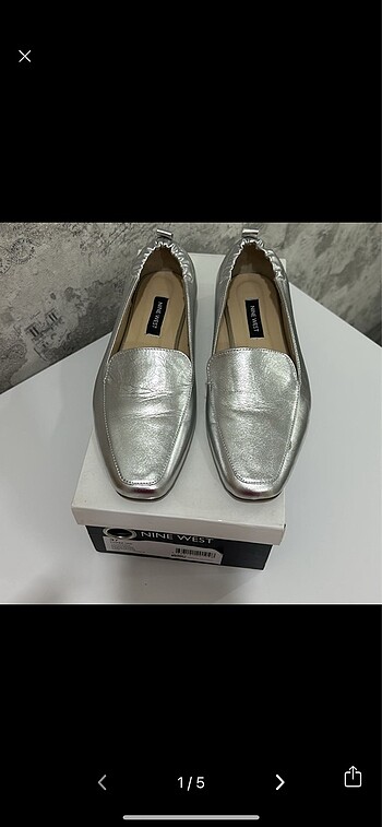 Sıfır Ninewest 0 deri loafer