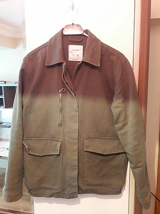 pull&bear; yeşil kot ceket