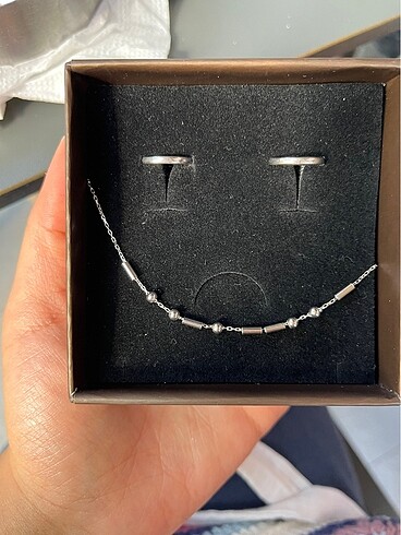 Sevgiliye bileklik küpe set