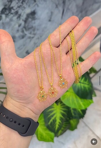 14 Ayar 45 Cm Papatya Kolye