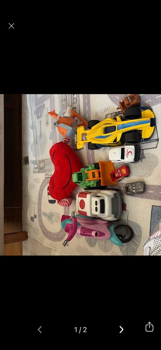 Renkli Oyuncak Araçlar Seti hepsi - Görsel 2