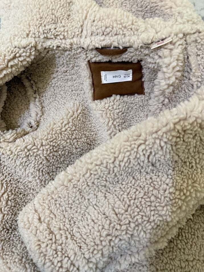 Kürklü Erkek Çocuk Süet Kaban - Görsel 4