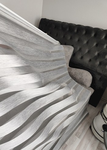 Modern Gri zebra perde - Görsel 2