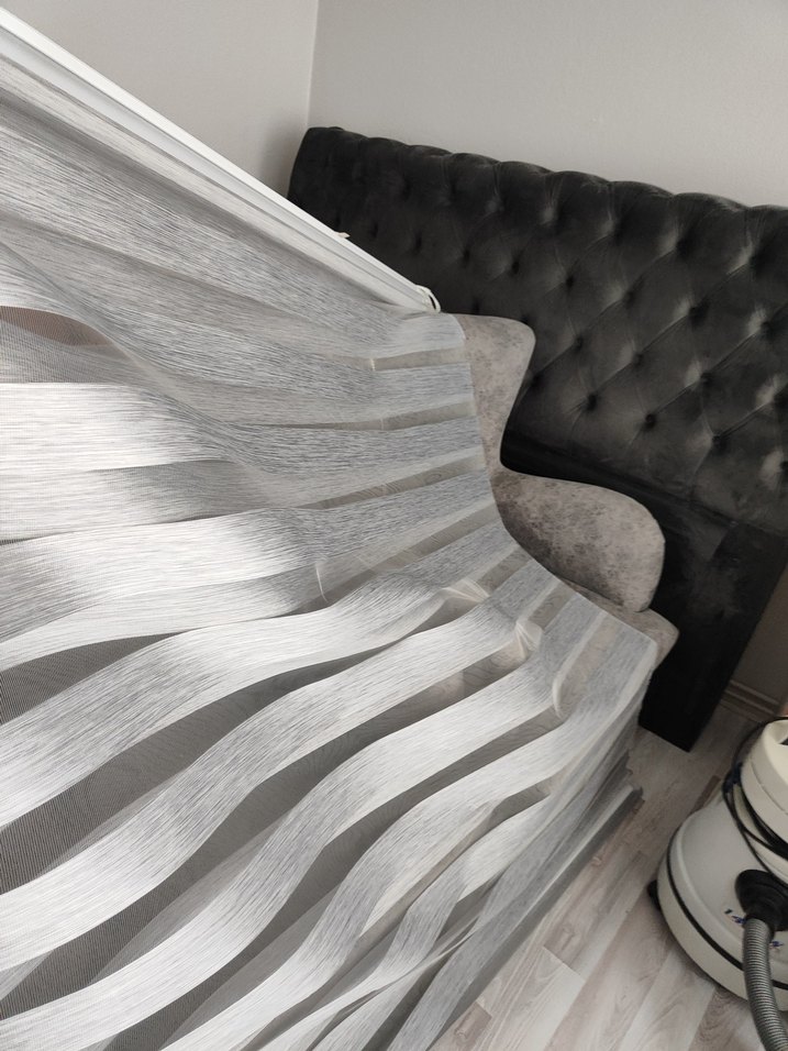 Modern Gri zebra perde - Görsel 2