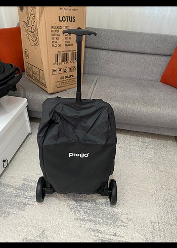 Prego Lotus Katlanabilir Kabin Boy Bebek Arabası Gri - Görsel 4