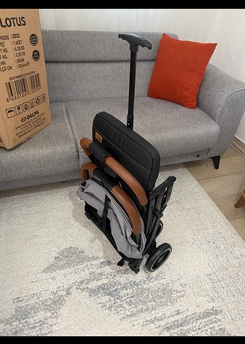 Prego Lotus Katlanabilir Kabin Boy Bebek Arabası Gri - Görsel 3