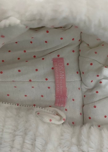 Kız Bebek Beyaz Kürklü Tulum - Görsel 2