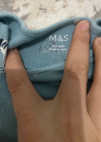 Sarı ve mavi 2adet  Uzun Kollu Zebra Desenli Bebek Body - Görsel 3