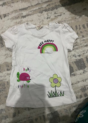 Kız Çocuk Pastel Renkli Pamuklu Rahat Tayt ve tişört - Görsel 3