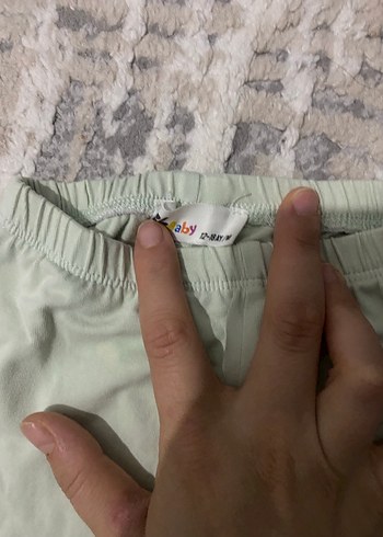 Kız Çocuk Pastel Renkli Pamuklu Rahat Tayt ve tişört - Görsel 2