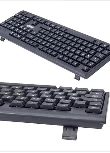 Yeni Estevia Dp Hello Hl-18742 Usb Kablolu Standart Q Klavye (45 - Görsel 3