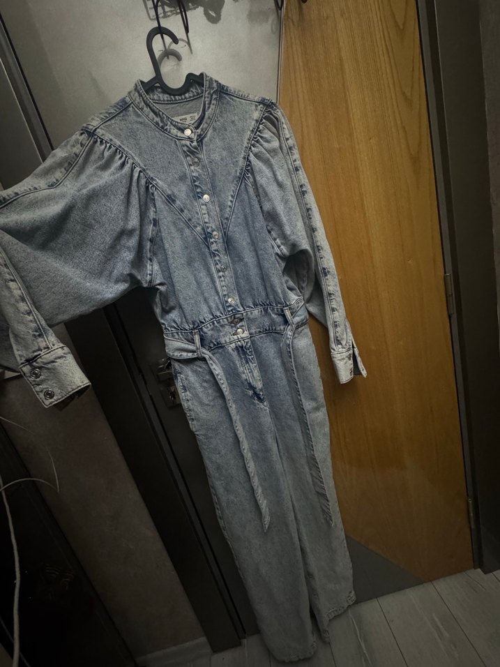 Mango Kadın Denim Tulum - Görsel 2