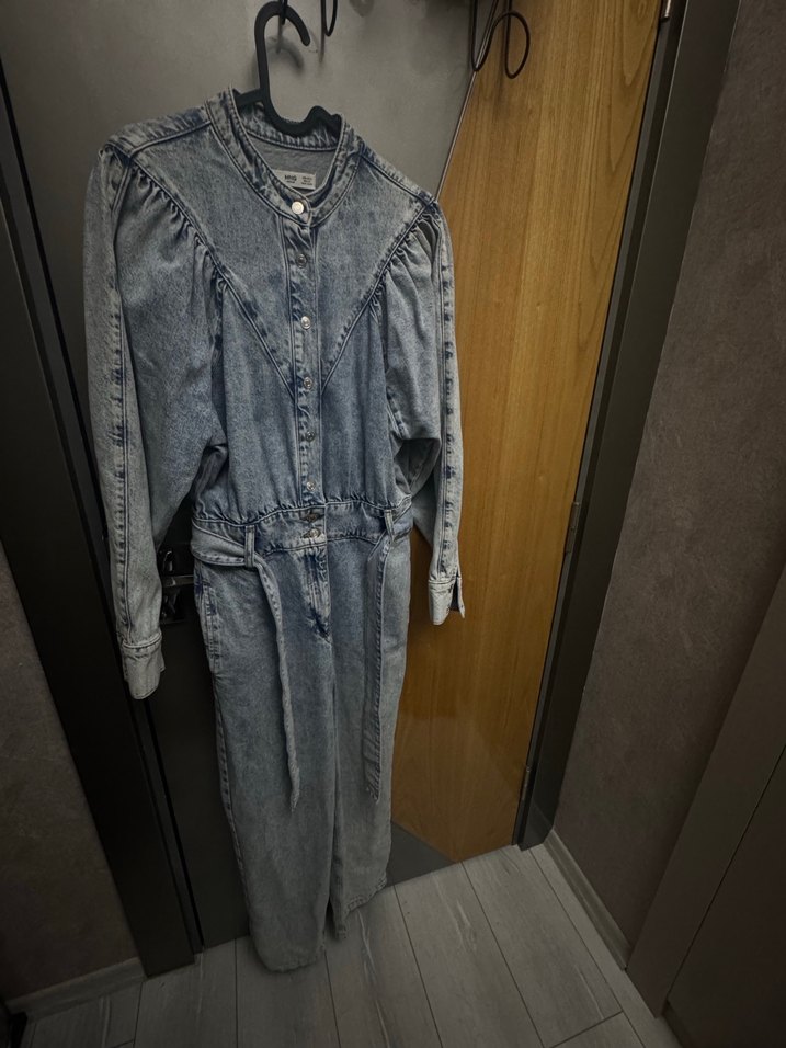 Mango Kadın Denim Tulum - Görsel 3