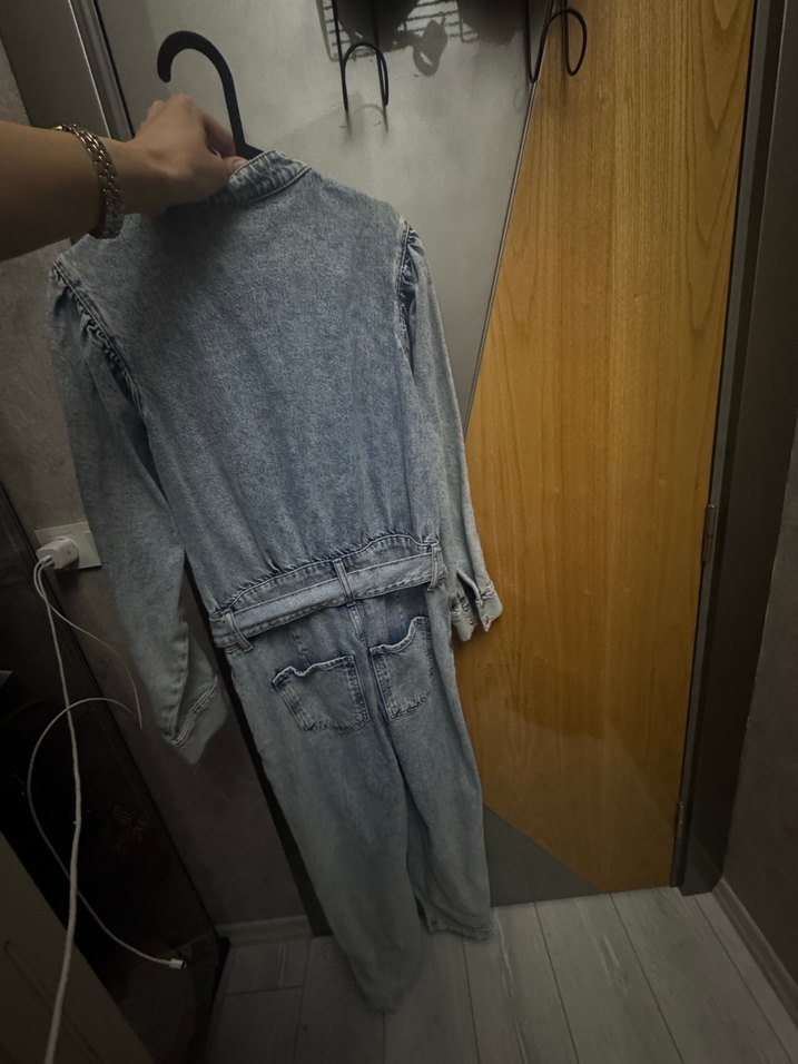 Mango Kadın Denim Tulum - Görsel 4