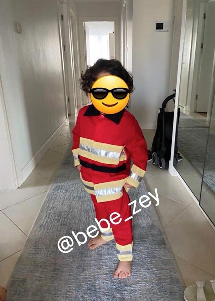 İtfaiyeci gömlek ve pantolon kostümü - Görsel 3