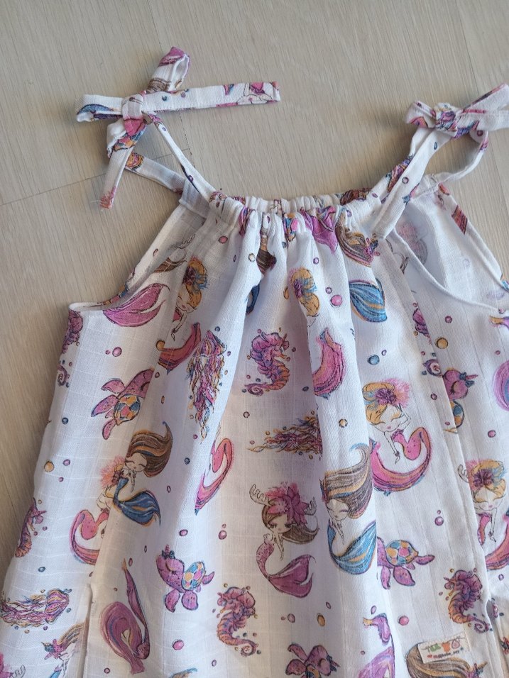 Kız Çocuk müslin Askılı Elbise #elbise - Görsel 2