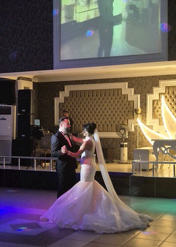 Yüksek yakalı balık Gelinlik - Görsel 5