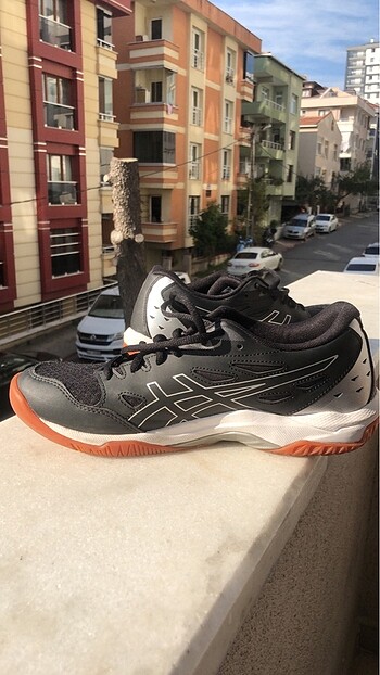 40,5 Beden siyah Renk Asics Unisex Siyah Spor Ayakkabı
