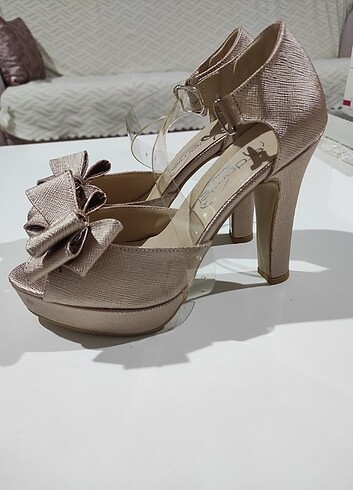 KIZ ÇOÇUK ABİYE AYAKKABI 35 NUMARA TEMİZ ÜRÜN SADECE BİR KERE Gİ - Görsel 3