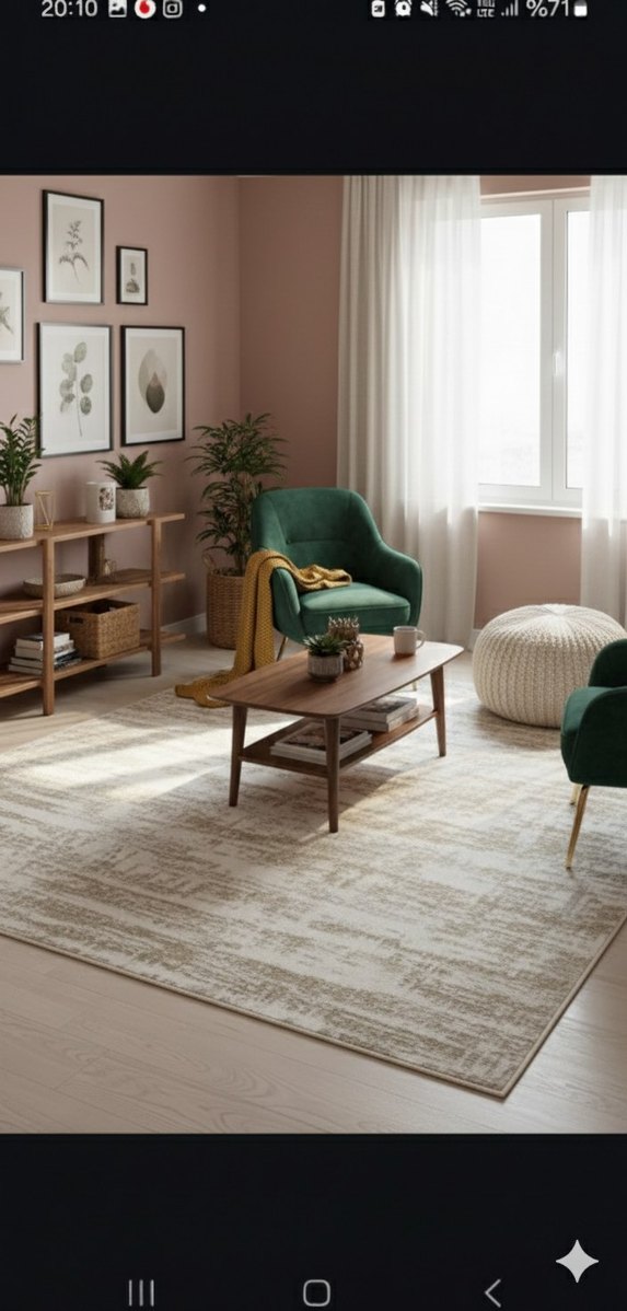 ipek vizon saten bambu halı - Görsel 4