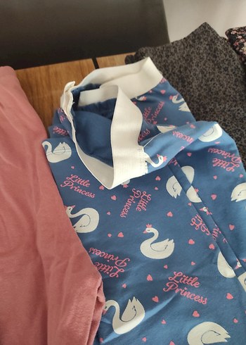 13-14 Yaş Beden pembe Renk Kız Çocuk Pembe Baskılı Uzun Kollu Pijama Takımı