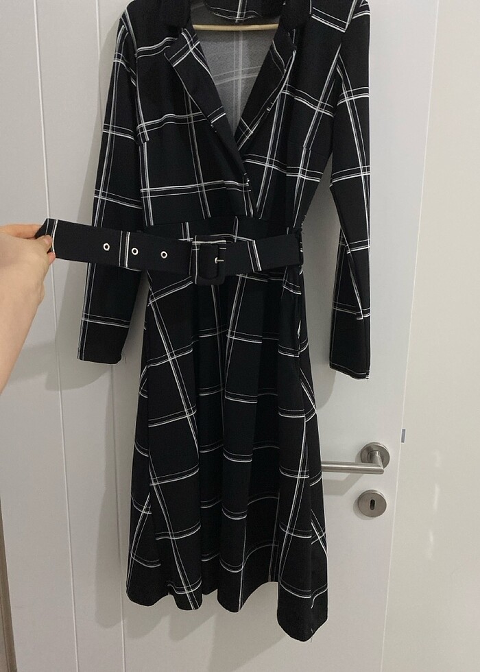 Kemerli elbise - Görsel 3