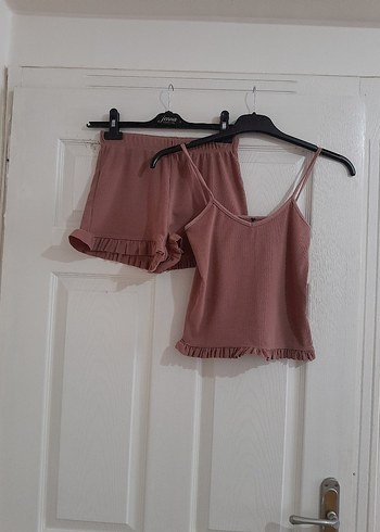 Mini Askılı Pijama Takımı