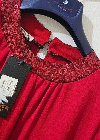 payetli yaka ve kol ikili tunik takım - Görsel 5