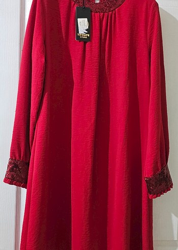 payetli yaka ve kol ikili tunik takım - Görsel 6