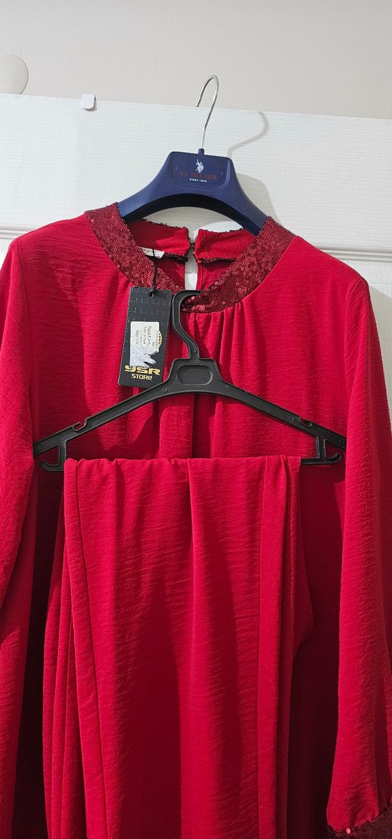 payetli yaka ve kol ikili tunik takım - Görsel 3