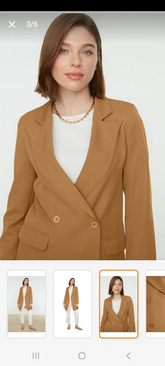 Bej Süet Kadın Ofis Takımı - Görsel 2