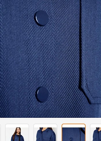 Kadın Kemerli Koyu Mavi Denim Pantolon - Görsel 5