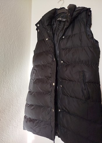 Siyah Kadın Şişme Yelek - Görsel 2