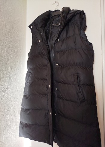 Siyah Kadın Şişme Yelek - Görsel 5