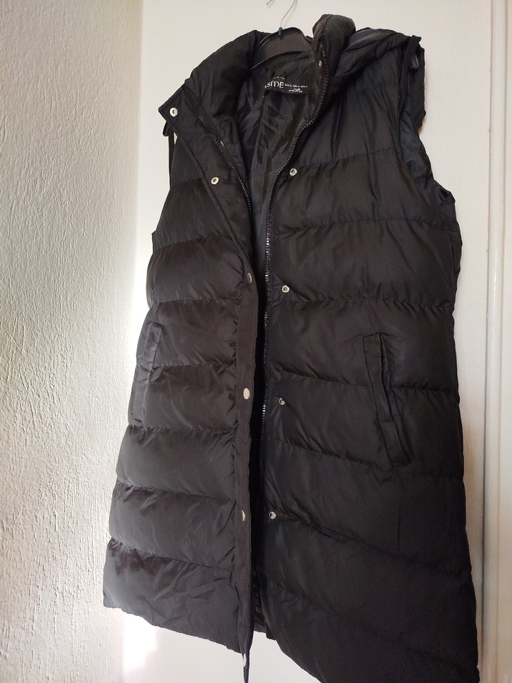 Siyah Kadın Şişme Yelek - Görsel 4