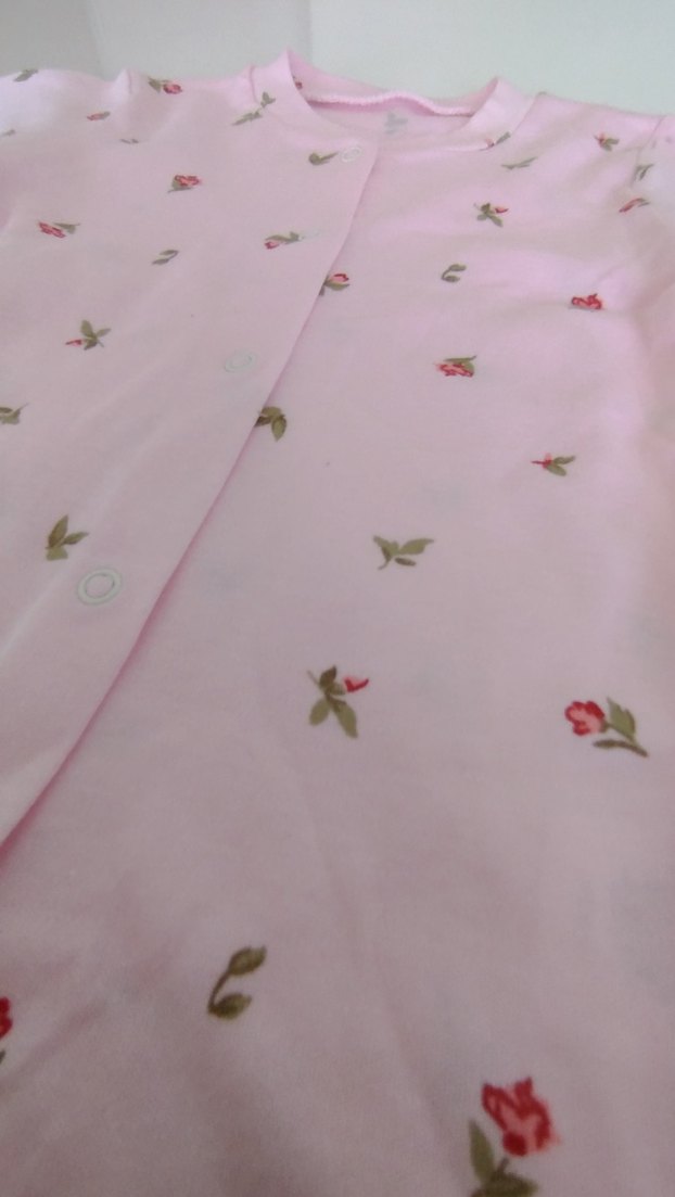 Pembe Çiçekli Detaylı Bebek Tulum - Görsel 2