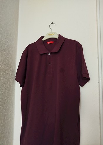 DS Damat markalı Mürdüm Düğmeli Polo Yaka Erkek Tişört - Görsel 2